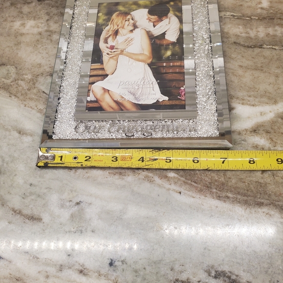 Our Engagement Rhinestones Picture Frame 5x7 - Picture 8 of 8